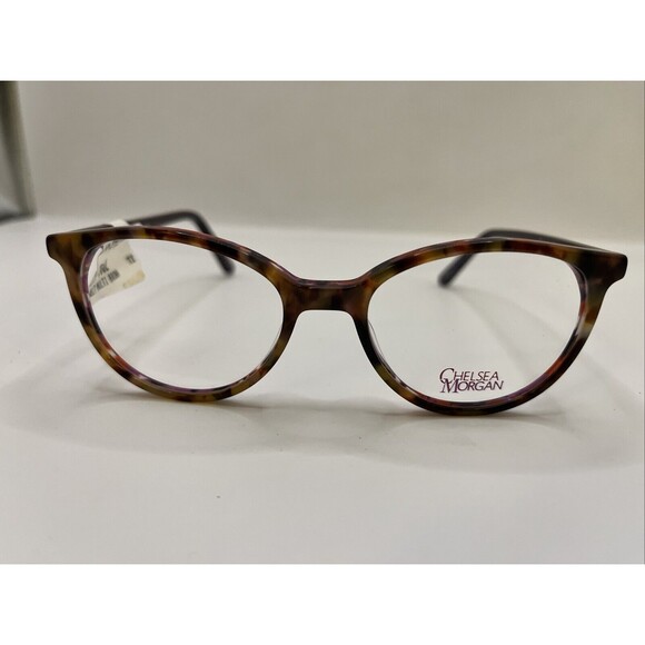 Chelsea Morgan Eyeglasses CM 7002 4817 Designer Frames Only  Brown 48-17-135 - Picture 1 of 6